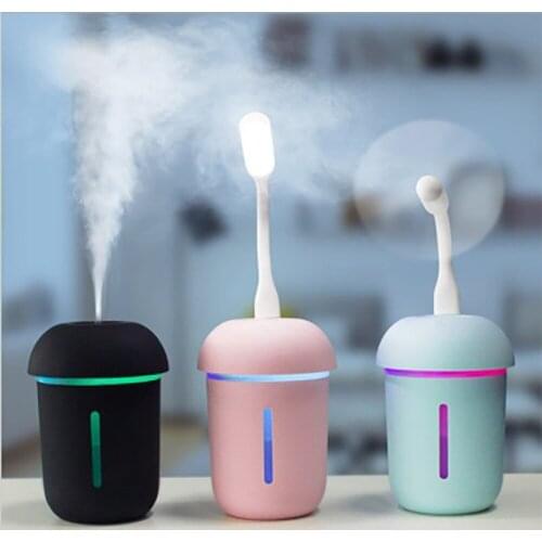 Car home usb night light humidification small fan