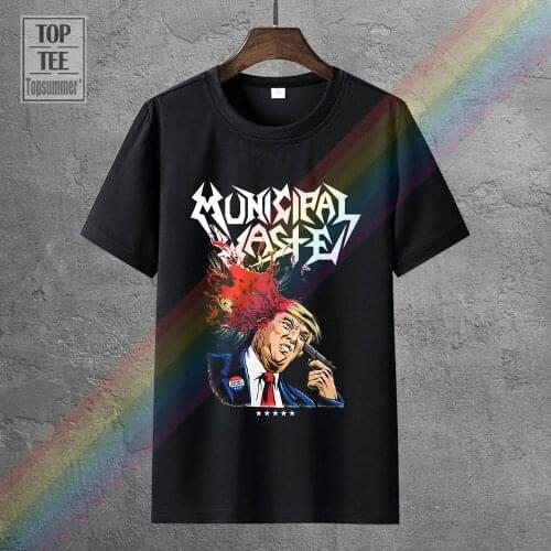 Municipal Waste Walls Of Death White T Shirt S M L Xl 2Xl New Official