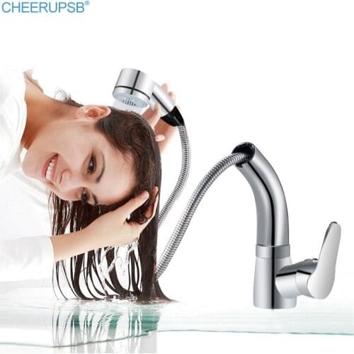 CHEERUPSB Pull-out Bath Mixers With Shower Head