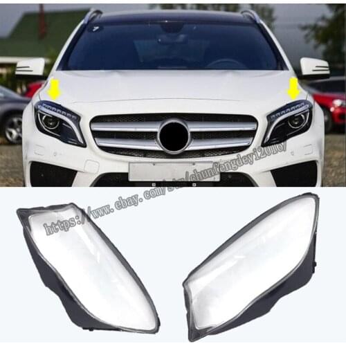 For 2015-2018 Mercedes-Benz GLA Headlight Headlamp Lens Cover (RIGHT and LEFT) Car modification accessories