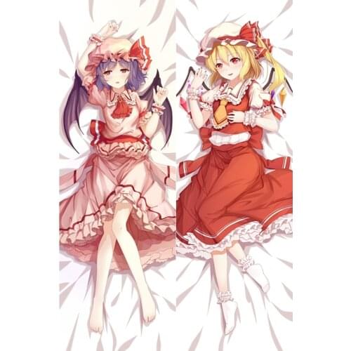Touhou Project Flandre Remilia Scarlet Cosplay Dakimakura Pillow Case Hugging Body