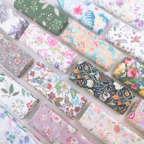 Hot Floral Style 100% Cotton Fabric Diy Sewing Craft Baby Dress Home Decor Telas Patchwork Quilting Cloth Tissus Tilda Tecido