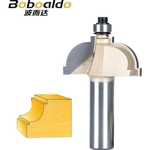 1pc 1/2 Shank Router Bits For Wood Drawing Line Bit With Bearing Woodworking Tools Two Flute Endmill Milling Cutter