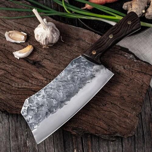 Forged stainless steel chefs knife meat cleaver chopping knife kitchen slicing knife household cooking knife
