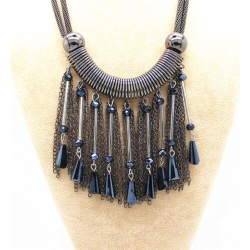 XiongHang Creative Women Fashion Necklace Ladies Popular Style Bohemia Pendant Necklace Crystal Pendant Necklace For Women