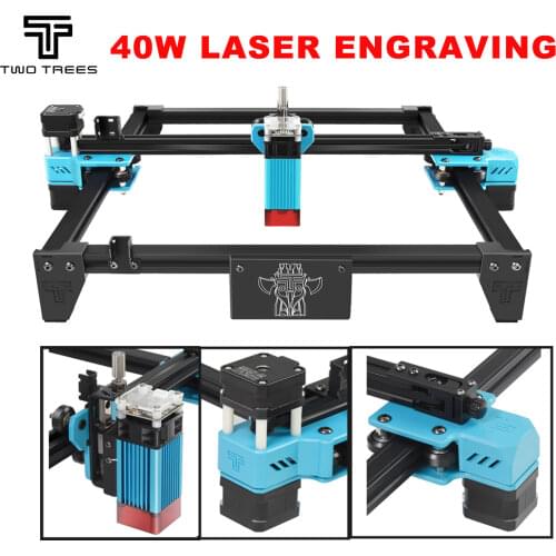 Twotrees Totem S 40W Laser Engraving Machine DIY Frame Fast High Precision Cut For Metal Wood Stainless Steel Printer Cutter