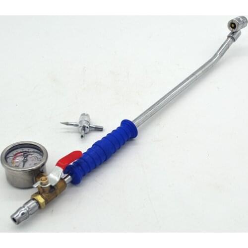 NEW 1PCS Tire pressure gauge for rapid inflatable pressure testing with switch Automobile tyre inflator valve