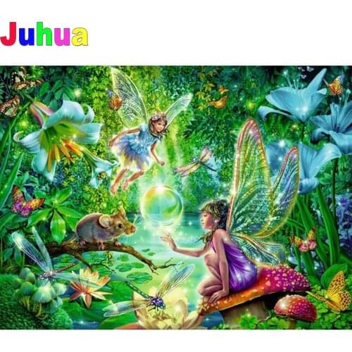 Cartoon fairy tale Full Drill 5D DIY Diamond Painting Diamond Embroidery mosaic diamond Stitch kids room Decor dropshipping