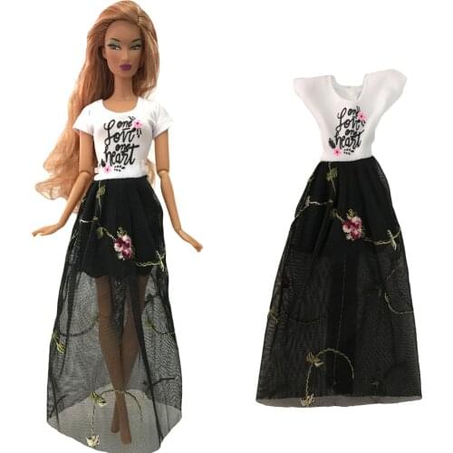NK Newest Doll Dress Beautiful Handmade Clothes Fashion Design Outfit For Barbie Doll Accessories Toy Girls' Gift 275B DZ