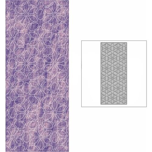 New Slim Spotted Kaleidoscope Background Plate Craft Embossing Mold 2021 Metal Cutting Dies for Scrapbooking Album Card Making