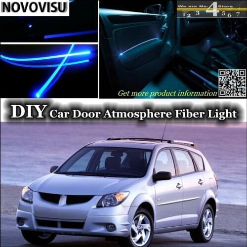 NOVOVISU For Pontiac Vibe 2003~2010 interior Ambient Light Atmosphere Fiber Optic Band Lights Inside Door Panel illumination