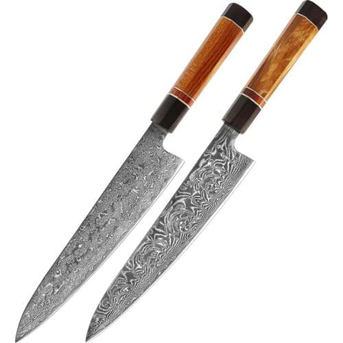 9.5 Inch Sashimi Gyutou Barbecue Knives 67 Layers VG10 Damascus Steel Chef Slicing Cleaver Japanese Kitchen Knives Cooking Tools