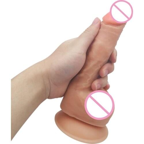 20*4cm 266g Skin feeling Realistic Dildo soft Big Penis With Suction Cup Sex Toys for Woman Strapon Female Masturbation
