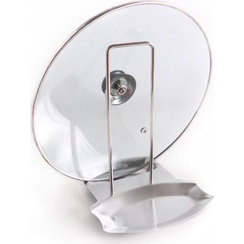 Detachable Stainless Steel Pot Lid Shelf Holder Storage Tool Kitchen Organizer Goods Pan Cover Rack Kitchen Accessory