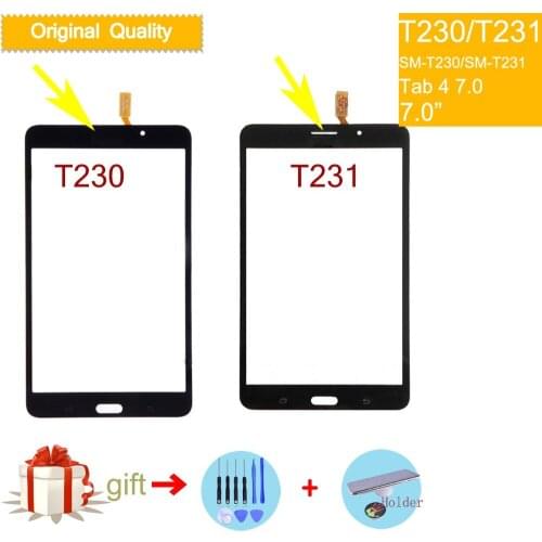 For Samsung Galaxy Tab 4 7.0 SM-T231 T231 LTE T235 Wifi SM-T230 T230 Touch Screen Digitizer Front Glass Panel Sensor Touchscreen