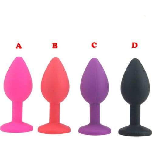 Silicone Anal Toys Smooth Touch Colorful Diamond Butt Plugs Insert Stopper Anal Dildo Anal Sex Toys Adult Products S
