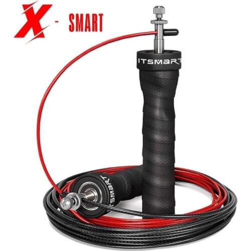 Adult Jump Rope Lose Weight Skipping Ropes Steel Wire Anti-Slip Handles 3M Length Workout Skip Rope with Sweat Strap