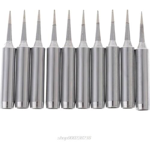 10 Pcs Lead Free Replacement Soldering Solder Iron Tips 900M-T-I For Hakko Saike 936 852d+ 909D J26 21 Dropshipping
