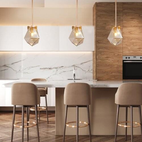 Modern Glass Ball Pendant Lights For Dining Room Indoor Home Kitchen Fixtures Hanging Lamp Bar Restaurant Decor Luminaire Luster