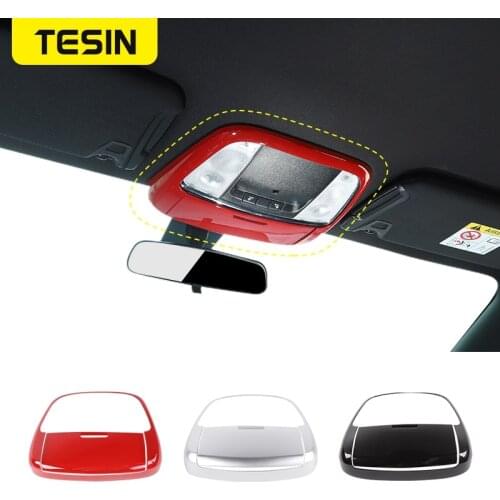 TESIN Car Roof Top Reading Light Lamp Decor Cover Stickers for Dodge Charger 2014-2021 for Chrysler 300C 2011-2020 Accessories