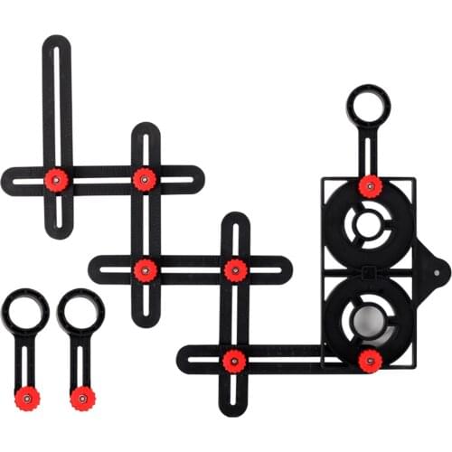 Aluminum Alloy Angularizer Ruler Tapes Measuring Positioning Multi-Angle High Precision Multi-function 7 Kinds Template Tool