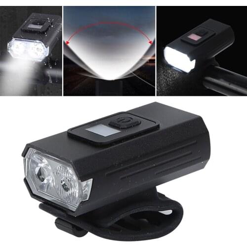Bike Front Light USB Rechargeable Bike Headlight for Mountain Bikes Road Bikes IPX4 Cycle Lights Rechargeable