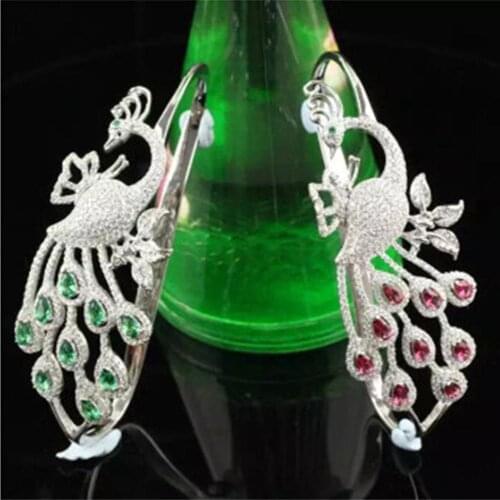 Xd105 Luxury Wedding&Party Jewelry for Women, Fashion cute&sweet AAA fancy stones crystal shinning long drop tassel dz