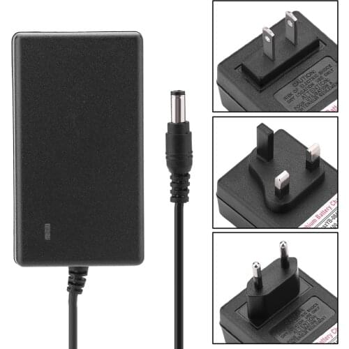 Lithium-Ion Battery Charger With LED Indicator Light DC 21V 2A Safe Charge Power Supply Adapter Chargers US EU UK Plug