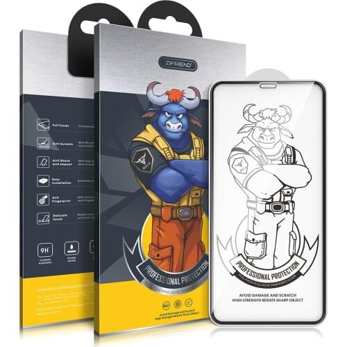 Screen Protector for iPhone 11 Pro 6 6s 7 8 Plus X Xs Xr Max, 2.5D 9H Clear Protective Silk Printing Tempered Glass with Package