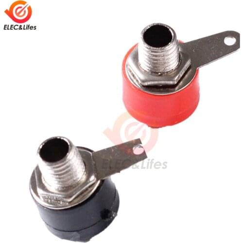 10Pcs/lot JS-910B Red Black 4mm Banana Plug Jack Female Terminal Block for Amplifier Speaker Audio Connector Binding Post