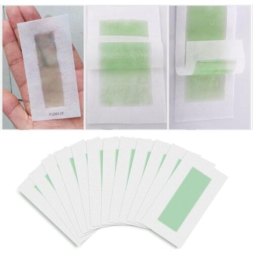 10 PCS Hair Removal Wax Strips Papers Leg Body Hair Removal Waxing Nonwoven Cloth Natural Beeswax Double Side Depilation Strips