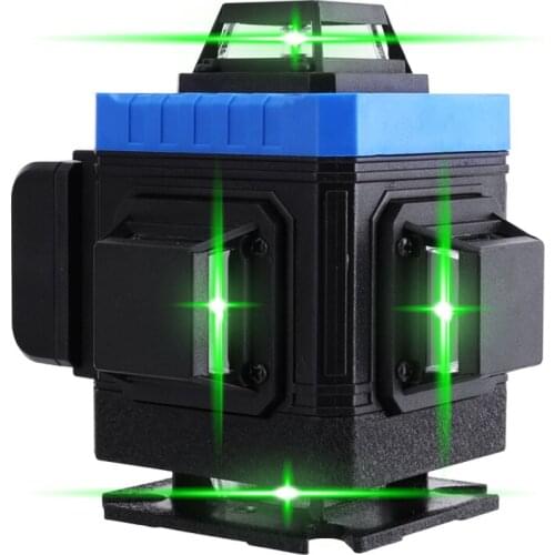 3D/4D 12/16 Lines Laser Level Green Beam 360 Horizontal And Vertical Cross Lines Auto Self-Leveling Remote Control Laser Levels