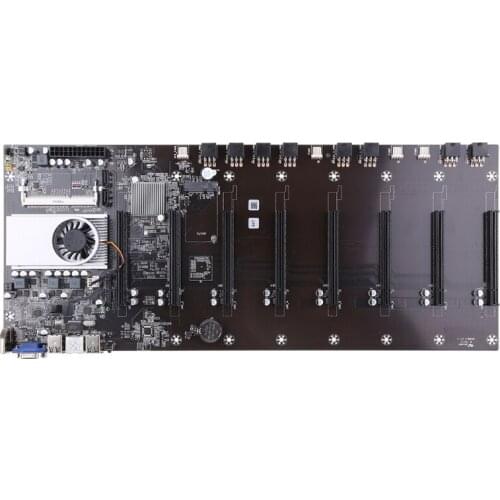 Brand New Onboard 1037U CPU HM77 Chipset VGA HDMI-compatible 8-GPU Bitcoin motherboards for miner T37 Gigabit Ethernet