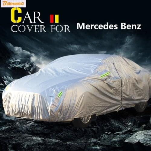 Buildreamen2 Auto Car Cover Anti-UV Sun Rain Snow Dust Protector Cover Waterproof For Mercedes Benz A Class A190 A200 A210 A260