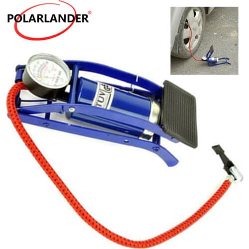 Car pump air compressor Car-styling Foot Air Pump 100PSI Car Vehicle Tires Bicycle Bike Motorbike Ball Inflator