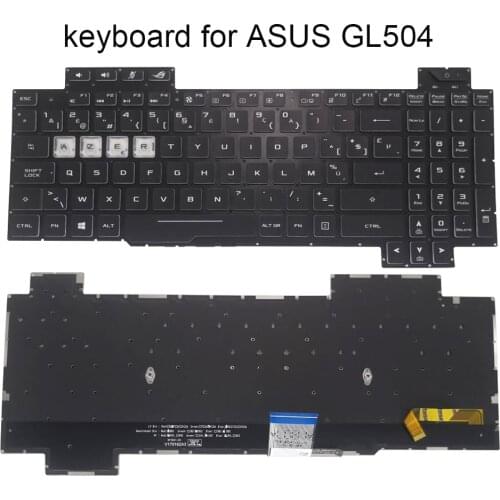 RGB Belgium backlit keyboard for Asus ROG Strix Scar GL504 GS GL504G GL504GW GL504GV GL504GM laptop KB color light 0KN1 571BE11