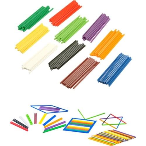 Kids Early learning toy montessori math study tools counting sticks six angle counter stick 10 colors 1000pcs