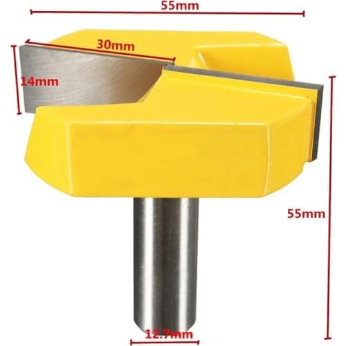 12mm 1/2" Shank 2-1/4" Bottom Cleaning Router Bit Straight Bit Wood Clean Milling Cutter for Wood Woodworking Bits MC03102