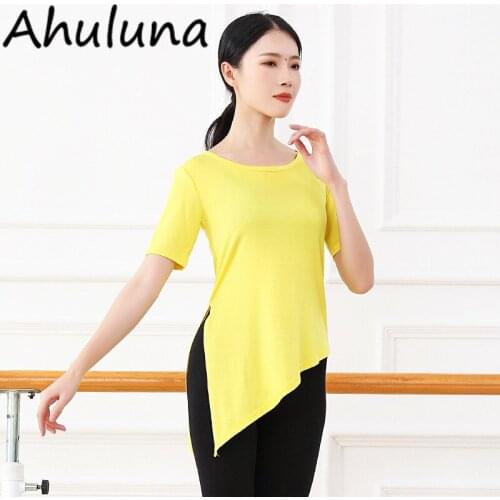 11 Colors Short Sleeve Modal Modern Dance T Shirt Costume For Women Female Classical Tops Clothes D04002