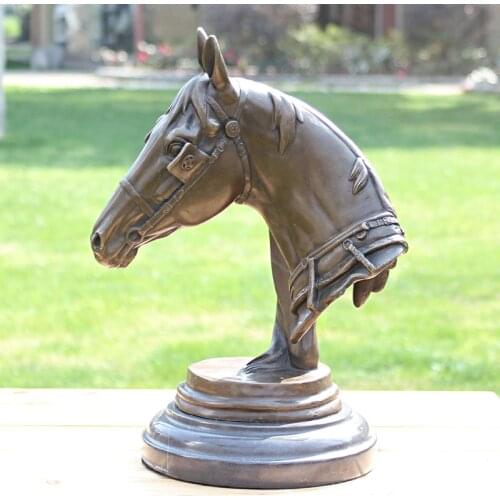 Horse horse is a bronze statue of auspicious Zodiac decoration decorative arts and crafts Home Furnishing birthday gift