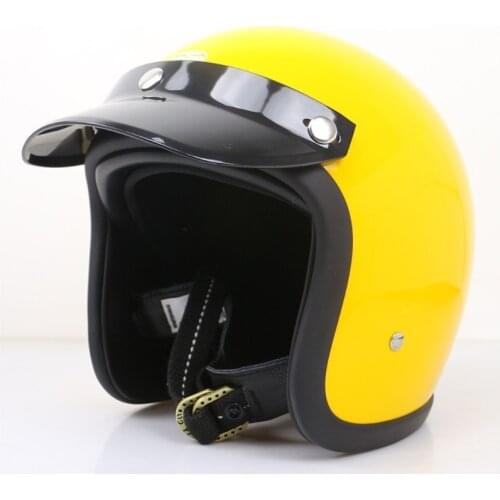 G8TE 3/4 Motorcycle Helmet Visor Shield PC Lens 3-Snap Design Open Face Helmet Visor