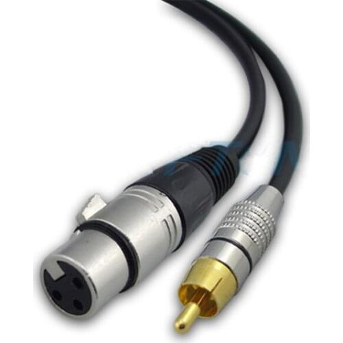 Mother dragon card to lotus XLR to RCA Signal lines Audio line Audio power amplifier connection line microphone Cables