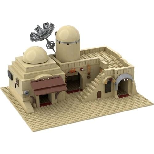 MOC-45639 New Star Series Tatooine Double Building Brocks Slums TAT02 Architecture Bricks Model Toys For Children Boys Xmas Gift