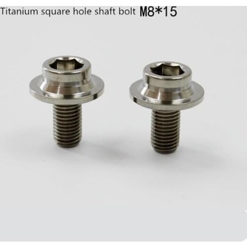 2pcs BMX BMX bottom brackets Titanium bolt M8*15mm+ Dust cover for brompton Axle accessories