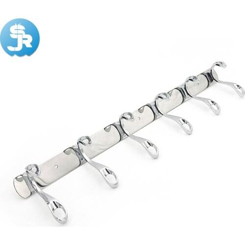 New arrival modernity 3-6 hooks towel hook metal coat hooks wall mount towel hook high quality low price free shipping 2018