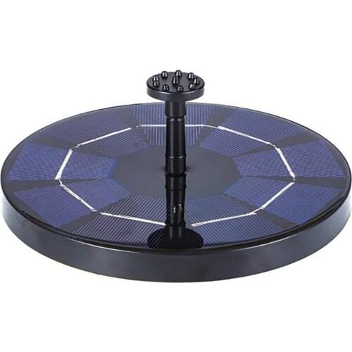 New Solar Fountain Creative Outdoor 4.5V3W Engineering Plastics ABS 18cm Pond Decoration