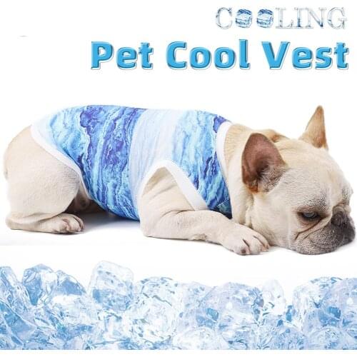 Dog Cooling Vest Summer Pet Cooling Vest Lightweight Breathable Cool Fabric Dog Cat Cooling Clothes For Puppy Dog Cats Kittens
