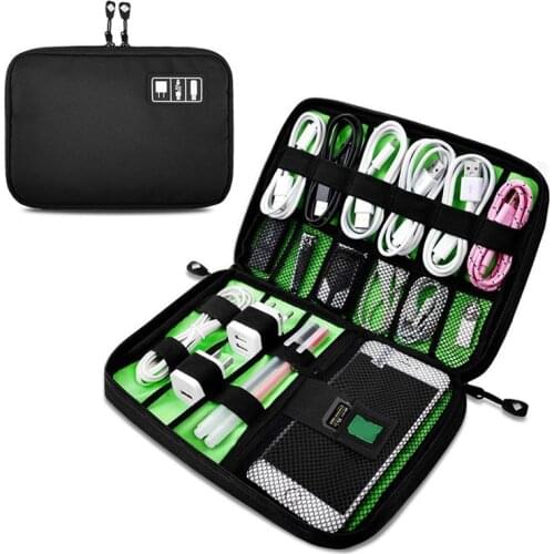 Cable Organizer System Kit Case USB Data Cable Earphone Wire Pen Power Bank Storage Bags Digital Gadget Devices Travel