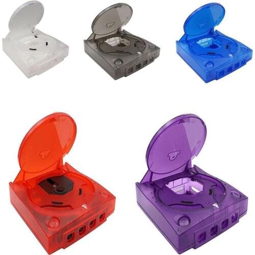 Replacement Plastic Case For SEGA Dreamcast For DC Retro Video Game Console Transparent Case Translucent Case
