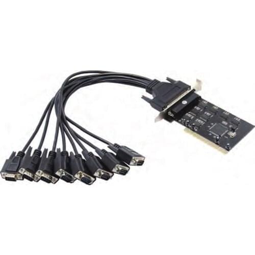 PCI to 8 port DB9 RS232 Serial card 8 Ports PCI RS232 COM DB9 Multi Serial Controller Card SB16C1058 Chipset rs-232 to pci